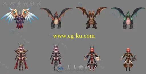 3D魔幻手游《猎龙大师》全套角色3D模型的图片9
