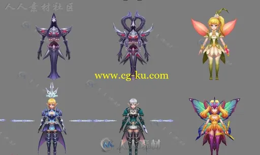3D魔幻手游《猎龙大师》全套角色3D模型的图片10