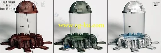 未来疯狂的科幻装置机3D模型合辑的图片2