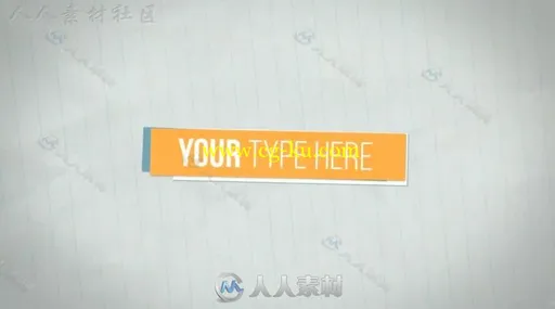 创意纸背景趣味抖动文字字幕标题展示动画AE模板 Videohive Jitter Titles 10419446的图片2