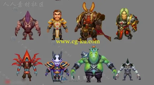 魔兽风格的手游《暴风城之怒》全套角色3D模型的图片6