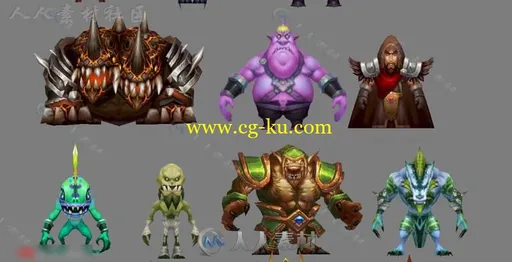 魔兽风格的手游《暴风城之怒》全套角色3D模型的图片7
