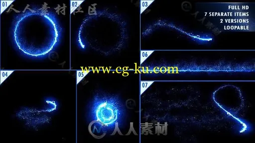 未来派炫酷震撼霓虹能量发光粒子光线路径展示AE模板Videohive Energy Light Strea的图片1