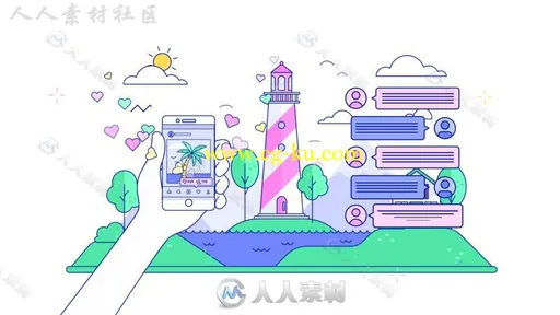 创意卡通效果视频解说工具包展示幻灯片AE模板Videohive Explainer Video Toolkit的图片8