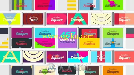 467种创意动态图形视频动画转场效果幻灯片展示AE模板Videohive 467 Animated Tra的图片1