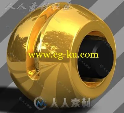 3款高端大气C4D黄金材质的图片1