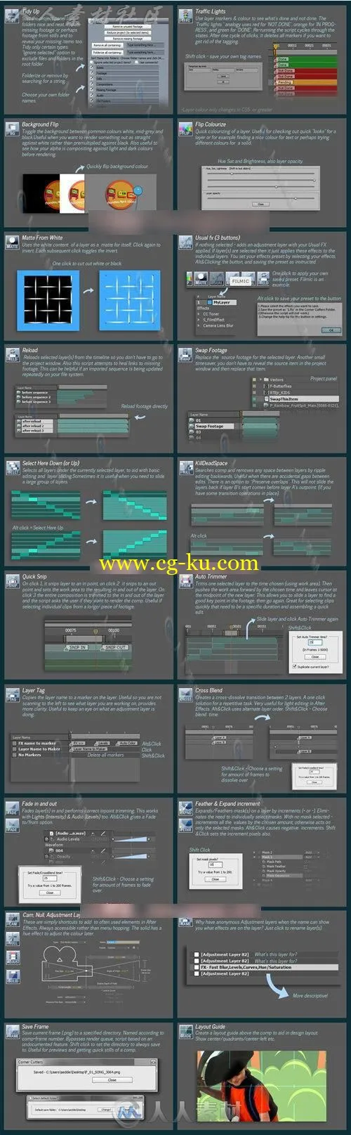 AE 超全工具集合脚本插件AED Corner Cutters v2.11的图片1