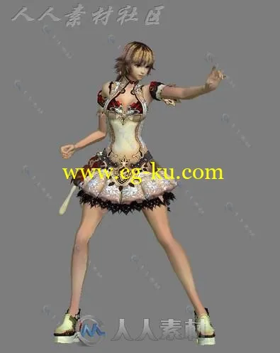 3D次时代游戏《真名法典》zeph3D模型 带动作的图片2