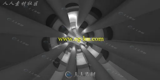 未来科幻时光隧道C4D动态工程文件的图片1