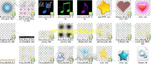 170张可爱星心乐符小物件特效贴图素材的图片2