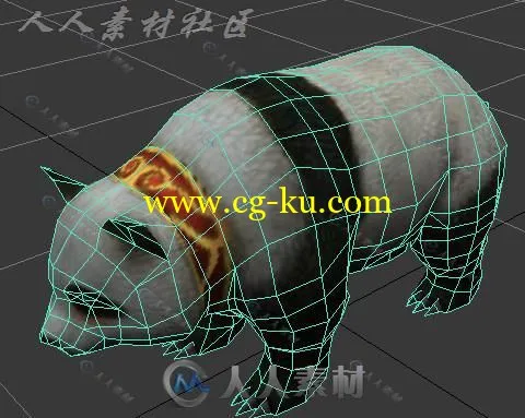 萌宝大熊猫3D模型的图片1