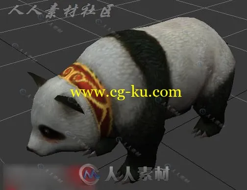 萌宝大熊猫3D模型的图片2