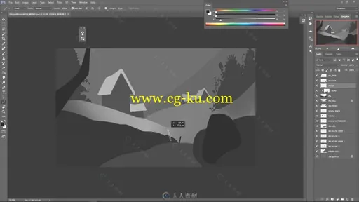 极光雪屋数字绘画实例训练视频教程 FLIPPEDNORMALS CONCEPT PAINTING IN PHOTOSHOP的图片1