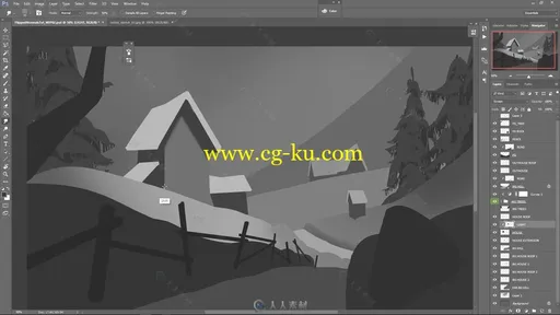 极光雪屋数字绘画实例训练视频教程 FLIPPEDNORMALS CONCEPT PAINTING IN PHOTOSHOP的图片2