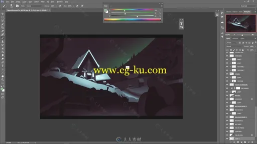 极光雪屋数字绘画实例训练视频教程 FLIPPEDNORMALS CONCEPT PAINTING IN PHOTOSHOP的图片3