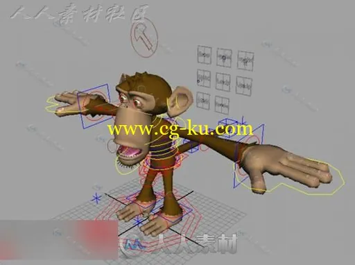 外国的经典猴子3D模型的图片1