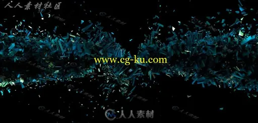 炫酷爆炸标题字演变C4D工程文件的图片1