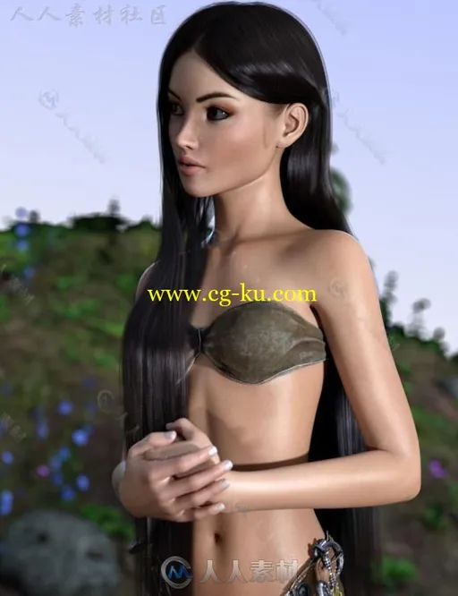 可爱细腻多才多艺的甜美女孩角色3D模型合辑的图片3