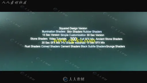 300种E3D材质纹理贴图 三维文字动画 Videohive BLACK 6546653 AE模板的图片3