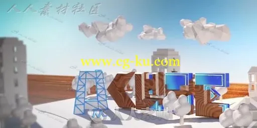 时尚炫酷翻书、折纸动画C4D工程文件 含插件及视频教程的图片3