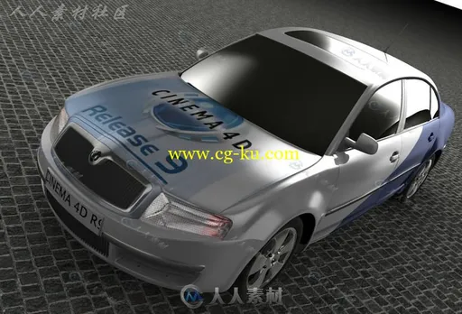 超精致C4D汽车模型的图片1