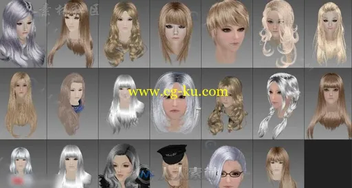 《上古卷轴5》20个美女角色3D模型的图片1