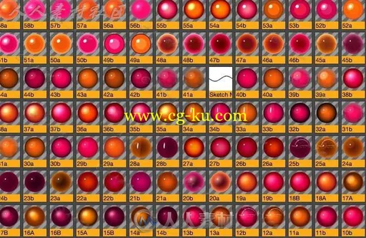 58个C4D精细实用卡通素描材质的图片2