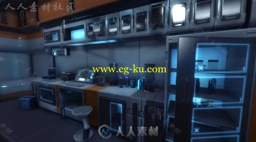 科幻实验室环境3D模型Unity游戏素材资源的图片17