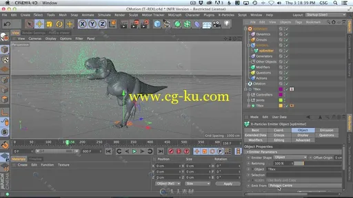 C4D使用Xp 3.5粒子插件制作炫酷粒子线条生长动画GSG灰猩猩视频教程X Particles Tu的图片2