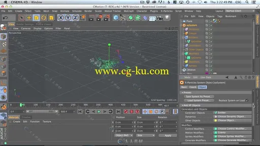 C4D使用Xp 3.5粒子插件制作炫酷粒子线条生长动画GSG灰猩猩视频教程X Particles Tu的图片3