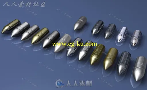 19个实用的C4D金属材质合集的图片1
