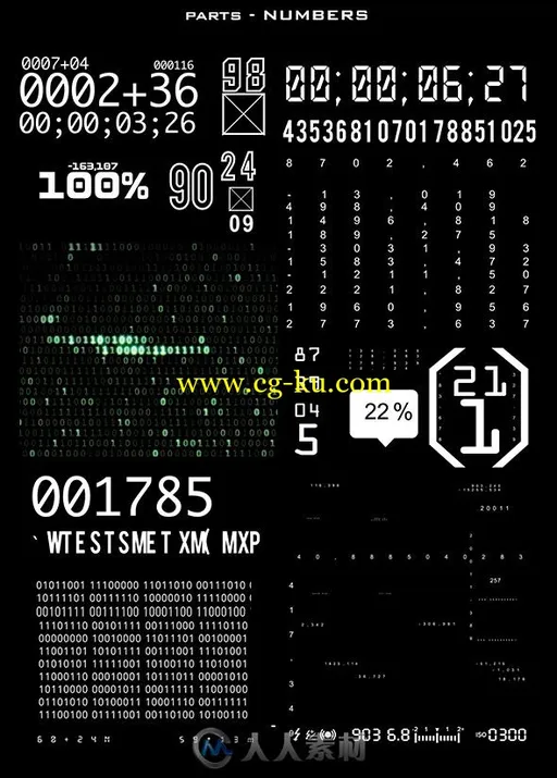 350种HUD高科技科幻全息图UI界面元素动画AE模板Videohive HUD Hyper Pack 350 200的图片3