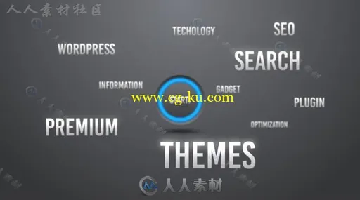 简单创意企业文字标志演绎动画AE模板Videohive Words Corporate Logo Intro 19975的图片2