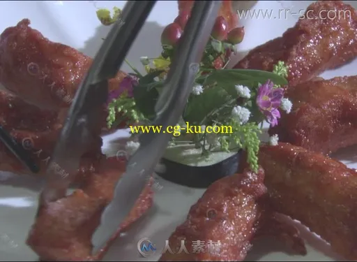 中国新式婚礼美食制作品尝高清实拍视频素材的图片1