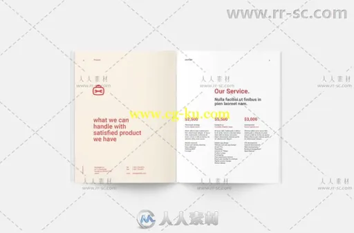 现代专业干净的商务提案indesign排版模板的图片3