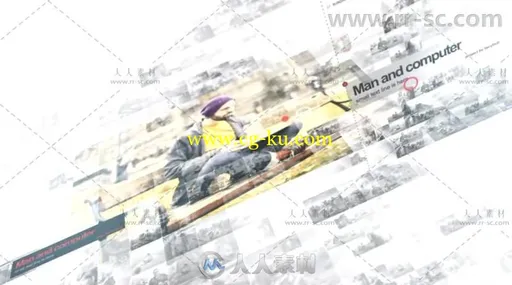 科技感:多画面网格视频墙肖像展示电视广播视频包装AE模板Videohive Portraits - B的图片2