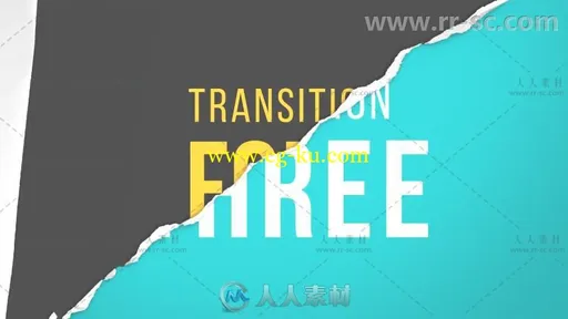 创意动感纸张撕开转场效果展示幻灯片AE模板 Videohive Torn Paper Transitions Re的图片3