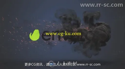 炫酷史诗火焰燃烧烟雾散开标志展示Logo演绎AE模板 Videohive Fire Reveal 20241360的图片3