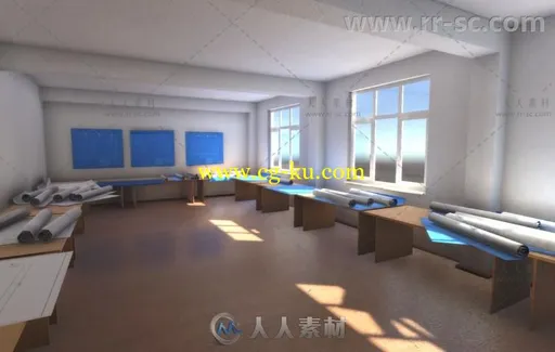房间完整照明场和景蓝图工具道具3D模型Unity游戏素材资源的图片2