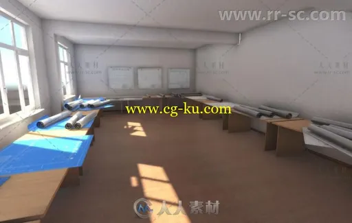 房间完整照明场和景蓝图工具道具3D模型Unity游戏素材资源的图片3