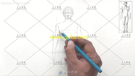 男性女性人体结构素描剖析视频教程 UDEMY EASY STEPS TO FIGURE DRAWING ANATOMY O的图片3
