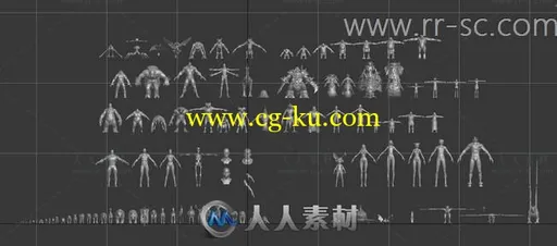 各种精品裸模合集人物+动物+怪物3D模型的图片6