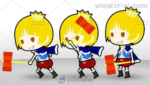 2.5D基本战士怪物字符包2D角色贴图和材质Unity游戏素材资源的图片2