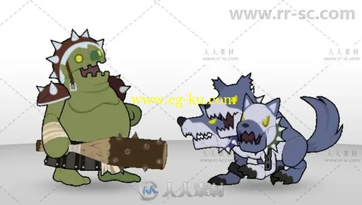 2.5D怪物包角色3D模型Unity游戏素材资源的图片2