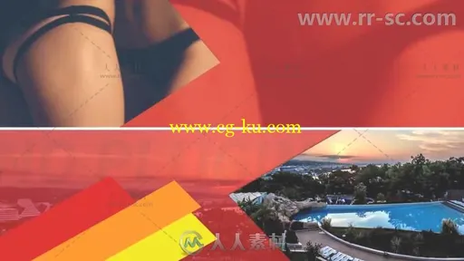 创意多彩图形展示夏季照片幻灯片相册动画AE模板 Summer Color Slideshow的图片2