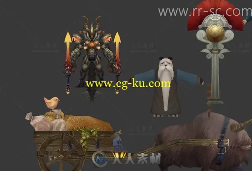 35个经典魔幻怪物3D模型的图片2