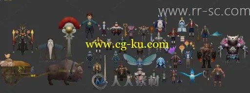 35个经典魔幻怪物3D模型的图片3