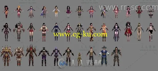 36个精美可爱韩日角色3D模型集合的图片2