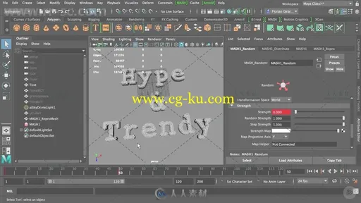 Maya图形动画实例训练视频教程 PLURALSIGHT MAYA MASH MOTION GRAPHICS的图片5