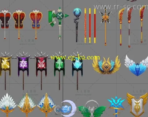 Q版《守护之光》手游全套角色和武器3D模型的图片2